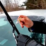 cleaning windshield wipers