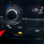 Buttons for turning on and off car interior recirculation
