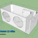 Boxes for Ural MOLOT 12 - drawings FI slot, for one or two subwoofers