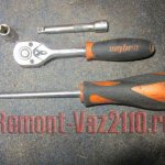 необходимый инструмент для замены трапеции и моторчика дворников ВАЗ 2110-2112