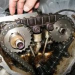 Why does the chain jump on a 406 engine?