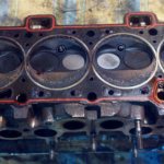 Cylinder head gasket on a VAZ-2114 near the engine removed