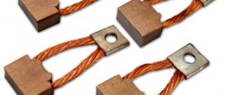 Щетки стартера