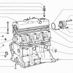 Diagram of internal combustion engine components