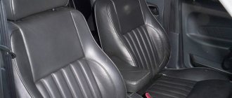 Seats from a foreign car for a VAZ 2112