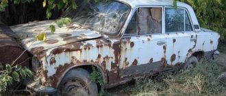 How much does the empty body of a VAZ 2107 weigh?