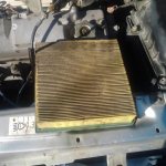Air filter removed from VAZ 2115