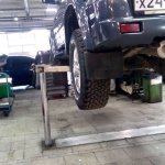 Place the car on a lift