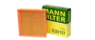 Air filter VAZ 2114