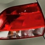 Replacing lamps in the rear light of a Volkswagen polo sedan