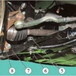 Replacing the front suspension arm of Lada Largus