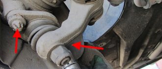 Replacing the silent blocks of the front levers of the Lada Granta